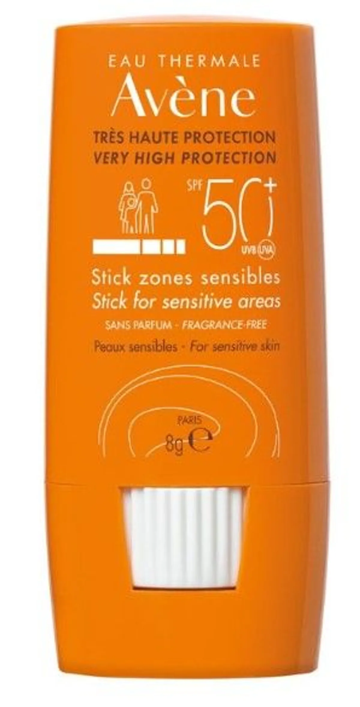 Avène Zon Spf 50+ Stick Gevoelige Zones 8Gr