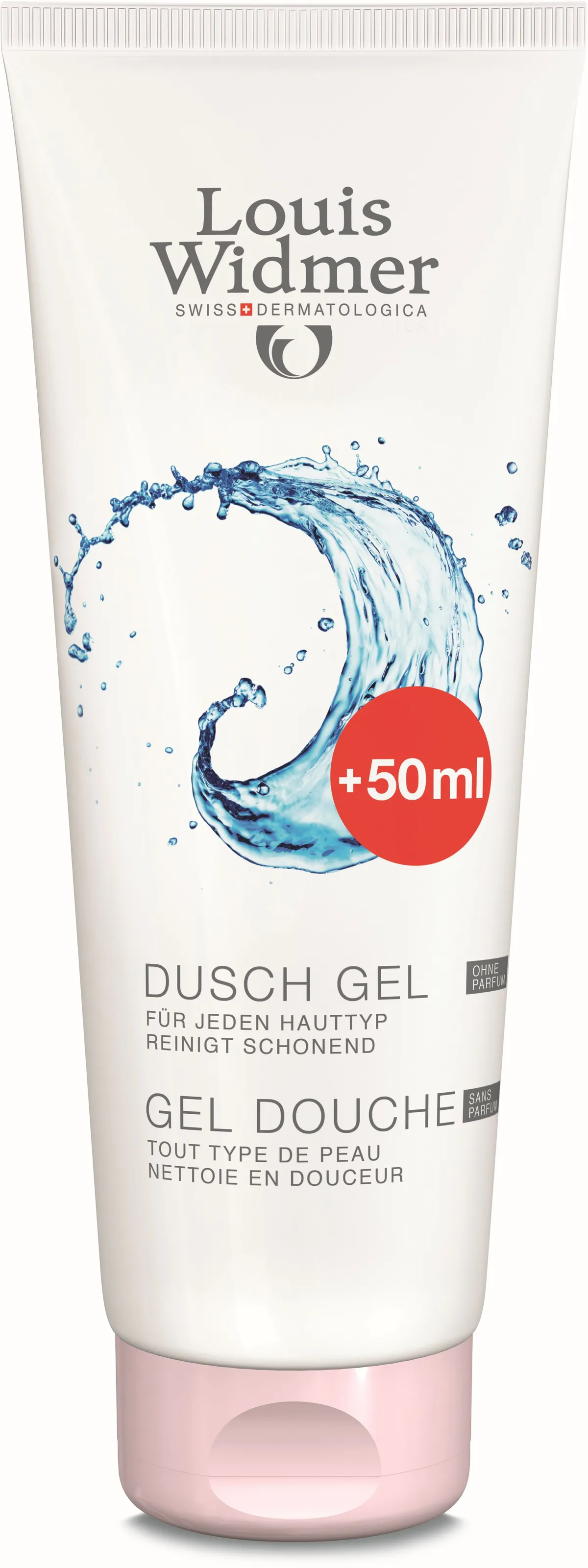 Widmer Gel Douche Sans Parfum 250ml (avec 50ml gratis)