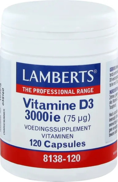 Lamberts Vitamine D3 3000 I.E. 120 Capsules