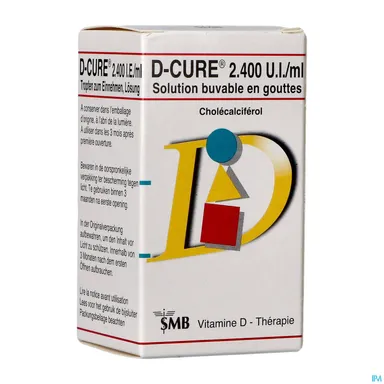 D-Cure 2.400 UI drinkbare oplossing in druppels 10ml
