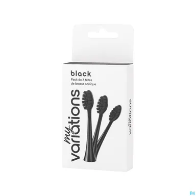 My Variations Pack 3 Têtes de Brosse Black