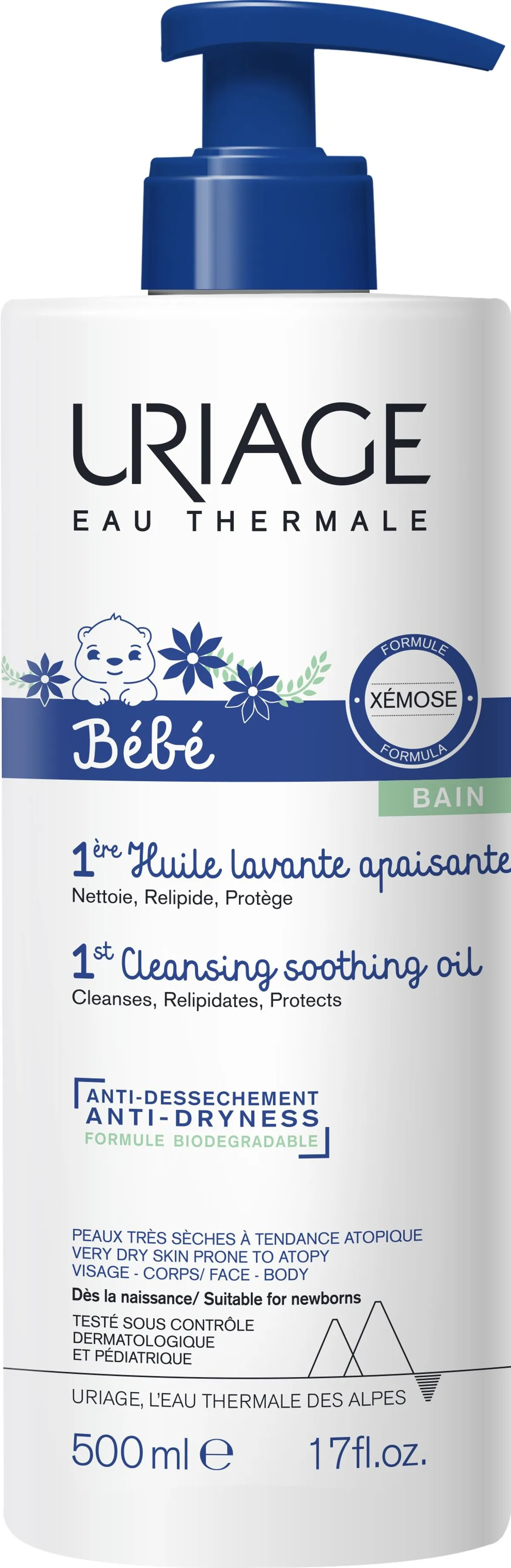 Uriage Baby 1e Kalmerende Wasolie 500 ml