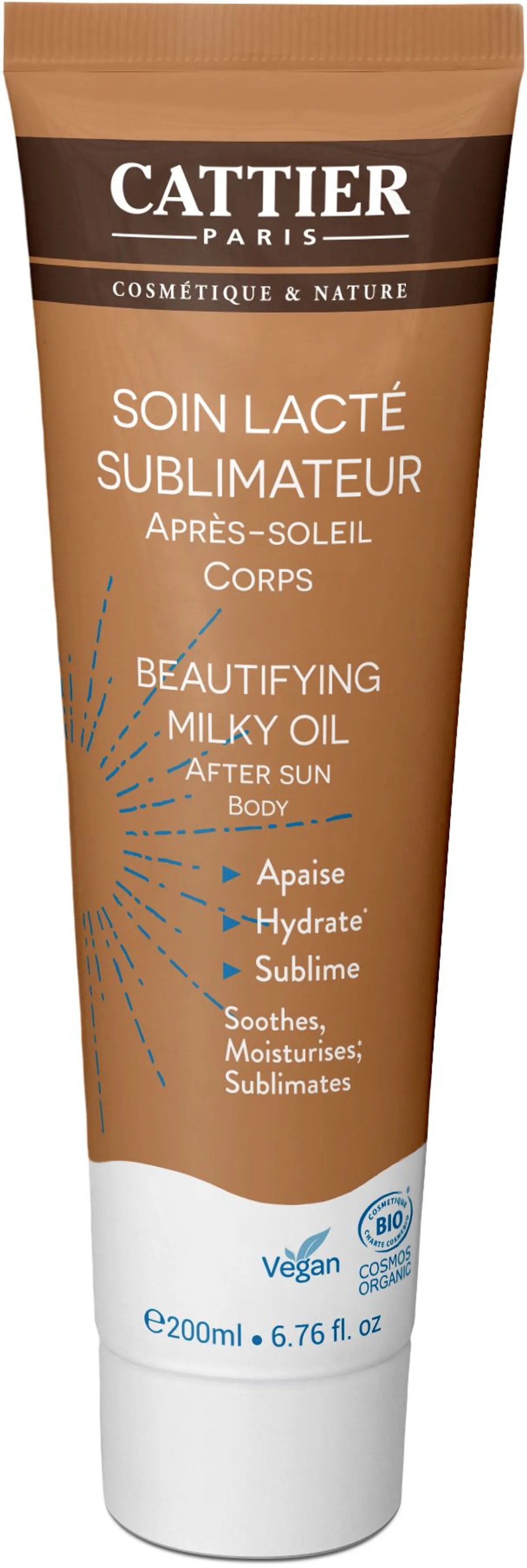 Cattier Lait En Huile - Apres Soleil - 200ml