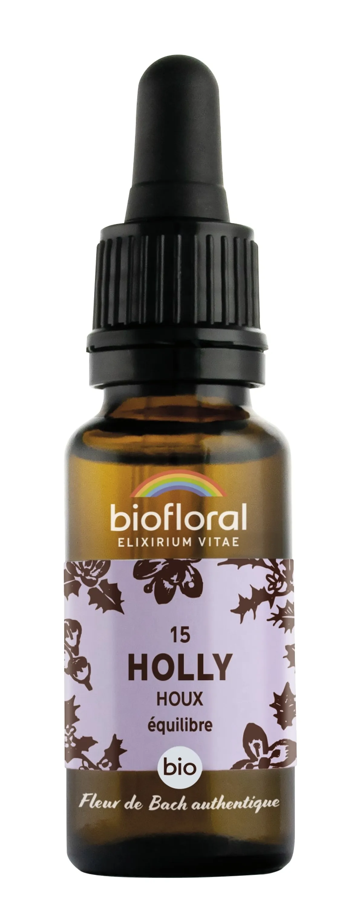 Fleurs De Bach 15 Holly Houx Bio20ml Demeter