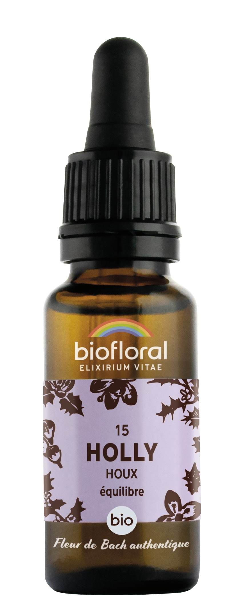 Bachbloesem 15 Holly Hulst Bio 20ml Demeter - Biofloral