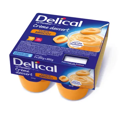 Delical La Floridine Crème Dessert Abricot 4x200g