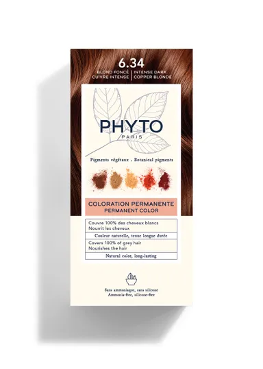 Phytocolor Kit permanente kleuring 6.34 donker koperblond