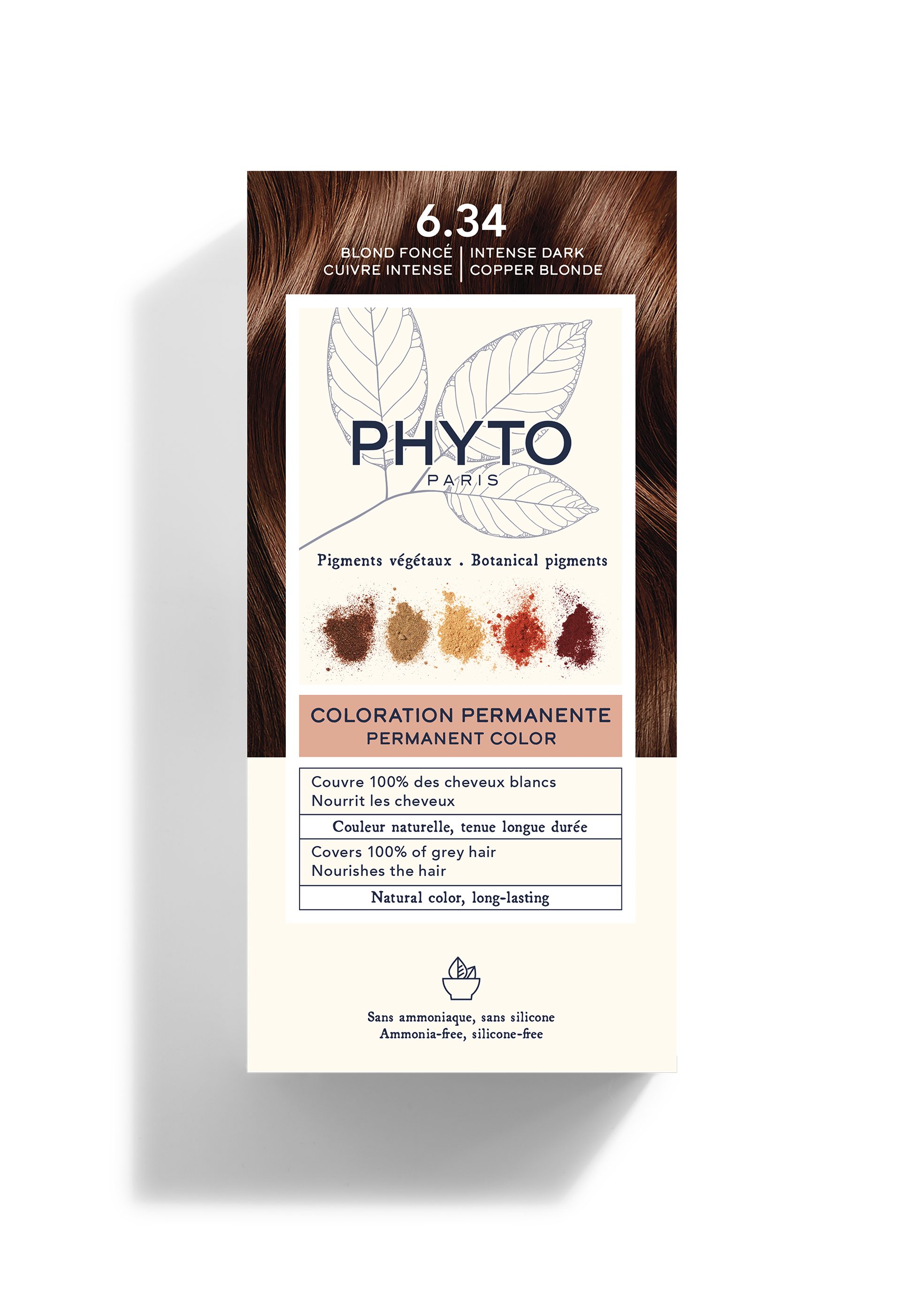 Phytocolor Kit permanente kleuring 6.34 donker koperblond - PHYTO