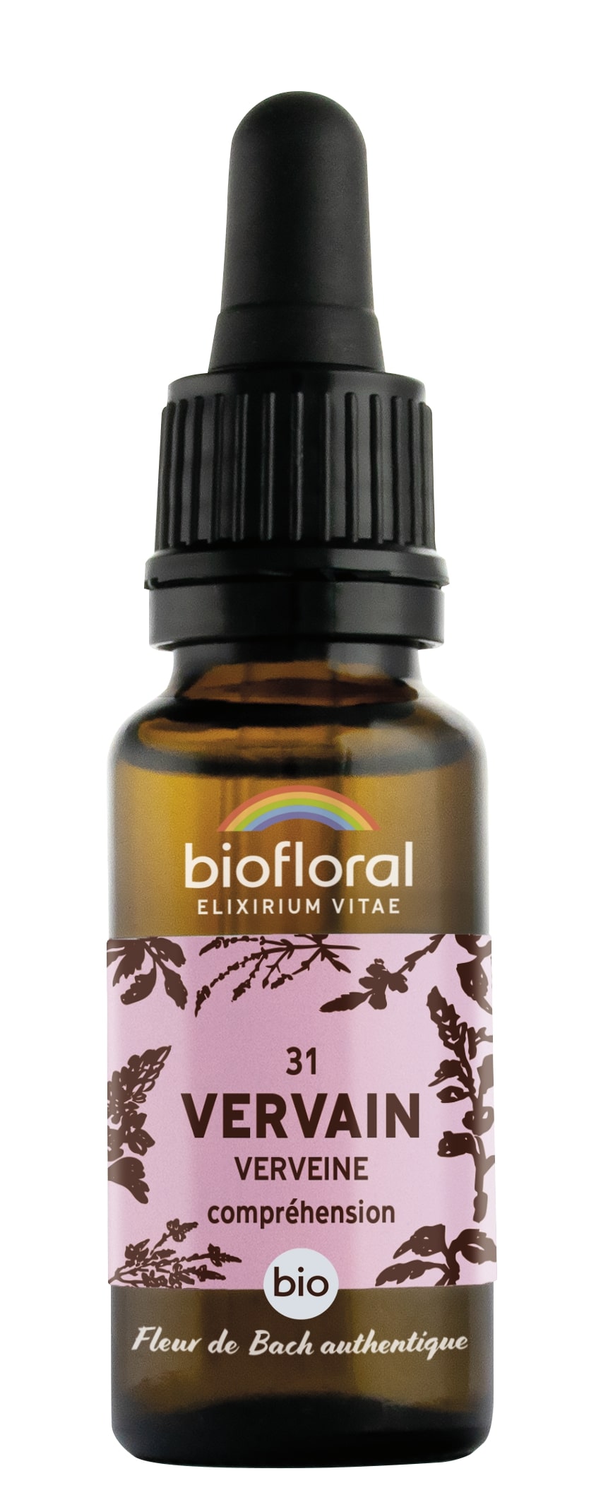 Bachbloesem 31 Vervain Ijzerhard Bio 20ml Demeter - Biofloral