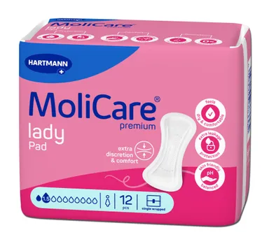 Molicare Premium Lady Pad 1,5 Gouttes 12 Pièces