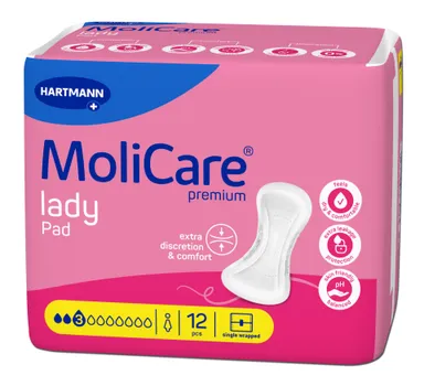 Molicare Premium Lady Pad 3 Gouttes 12 Pièces