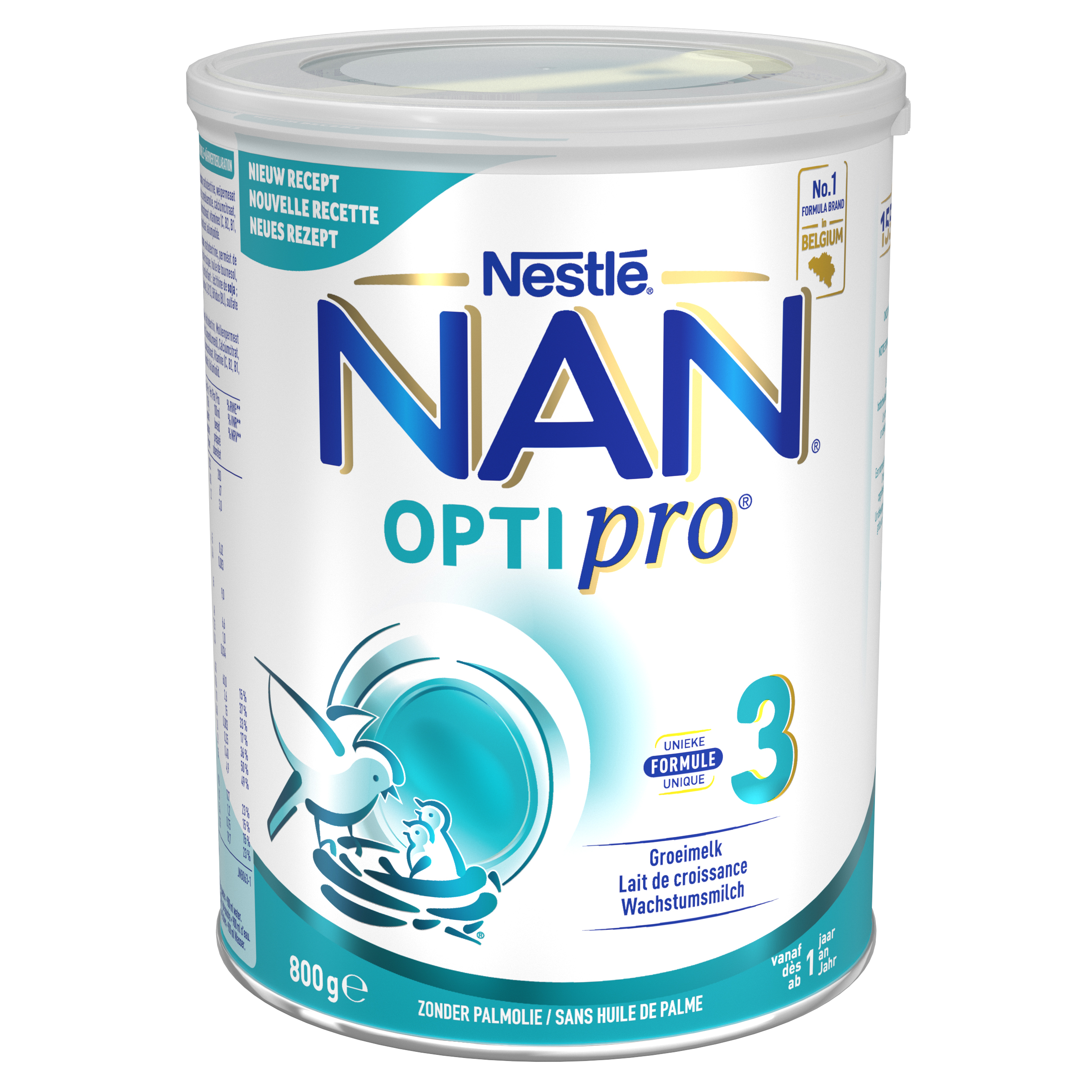 NESTLÉ NAN Optipro 3 Groeimelk Kinderen 1+ jaar 800 g - NAN