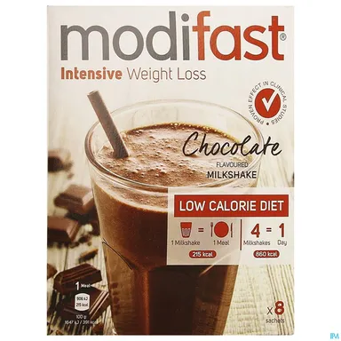 Modifast Intensive Milkshake Chocolade 8 x 55 g
