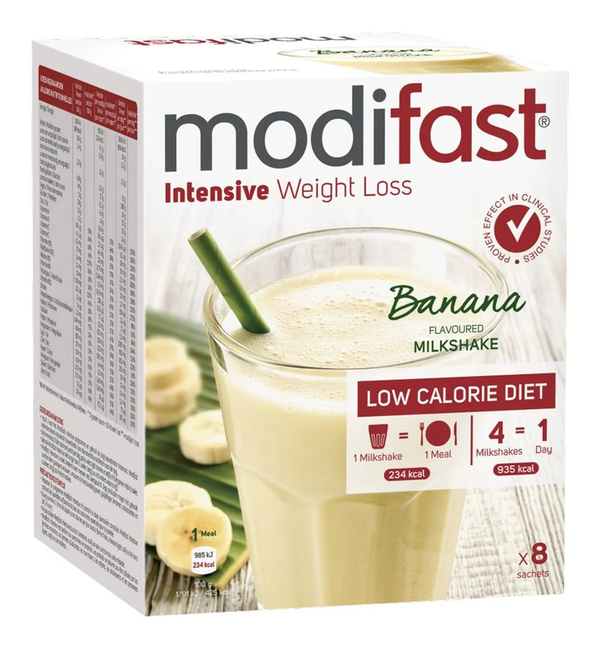 Modifast Intensive Milkshake Banane 8x55g