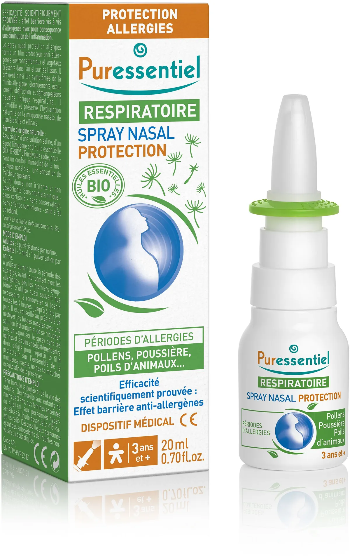 Puressentiel Respiratoire Spray Nasal Protection 20ml