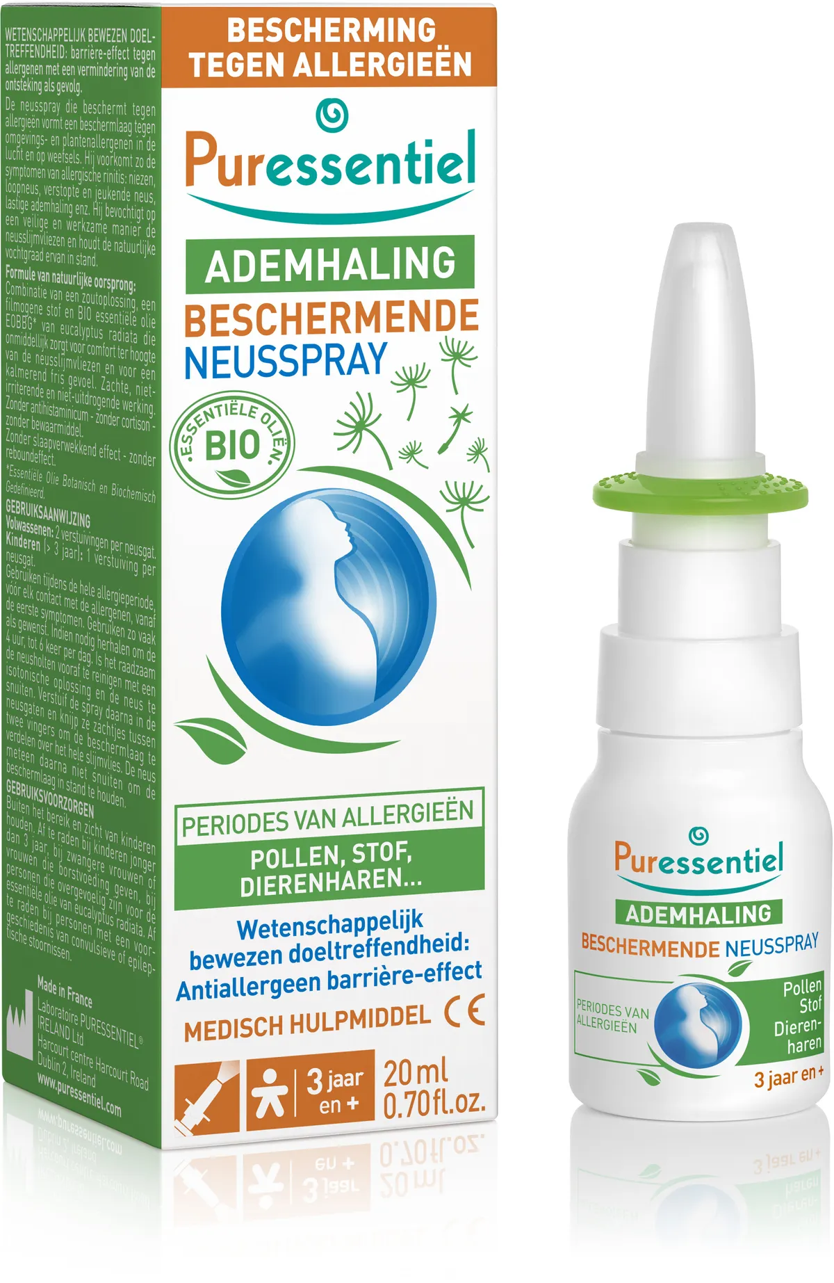 Puressentiel Ademhaling Neusspray Bescherming 20 ml