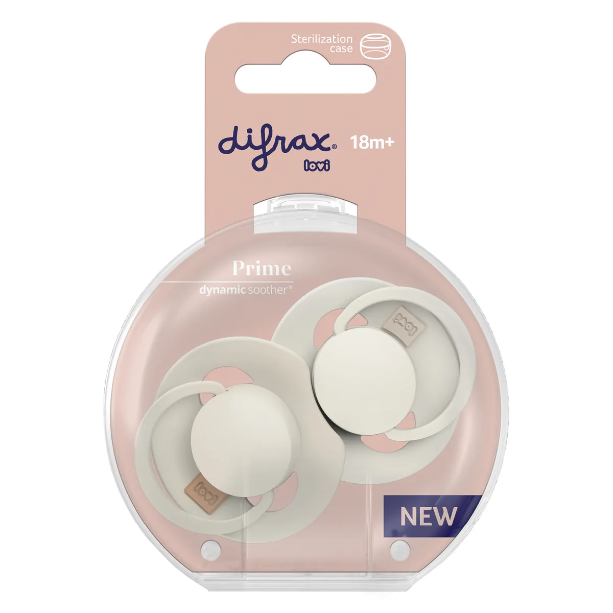 Difrax Fopspeen Dynamic 18M+ Prime Coconut/Ivory