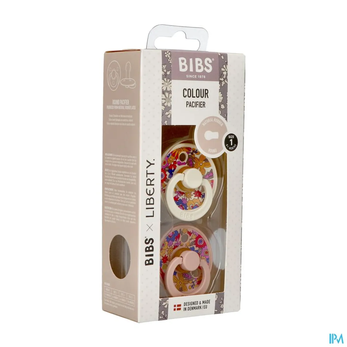 Bibs x Liberty 1 Tétine Duo Blush Mix