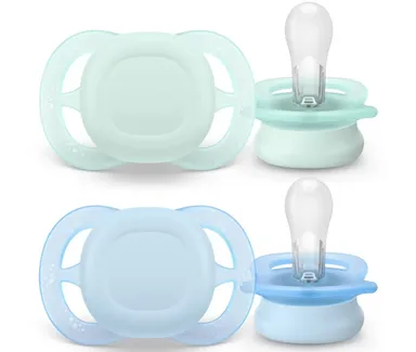 Philips Avent Sucette +0M Ultra Start Vert/Bleu