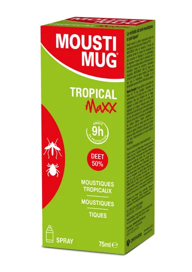 Moustimug Tropical Maxx Spray 50% DEET 75 ml