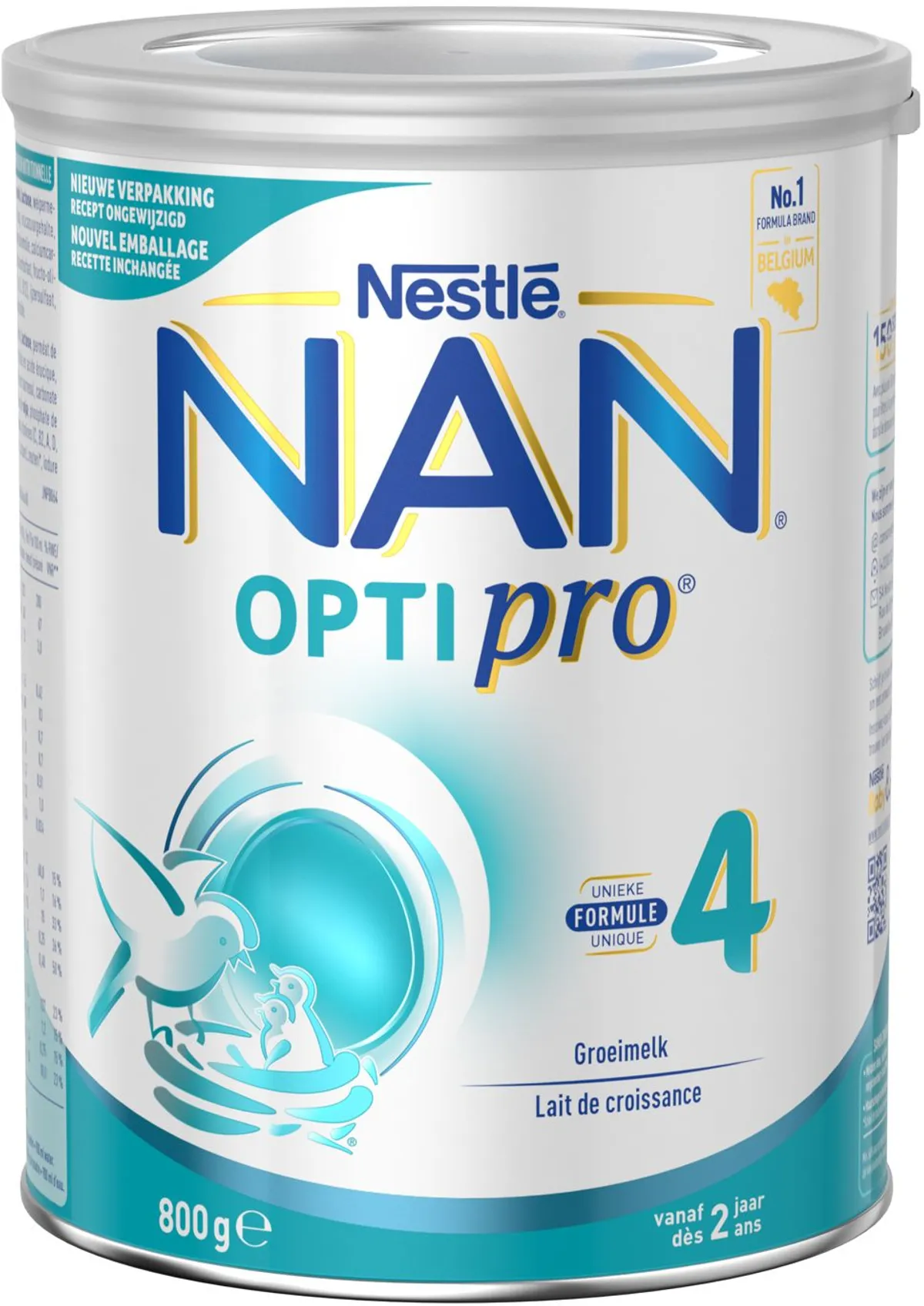 NESTLÉ NAN Optipro 4 Groeimelk Kinderen 2+ jaar 800 g