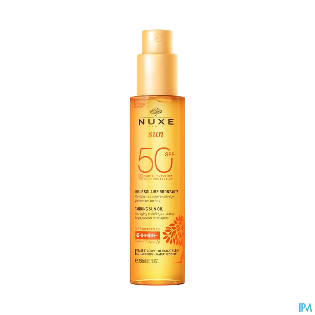 Nuxe Sun Huile Solaire Bronzante Gold IP50+ 150ml
