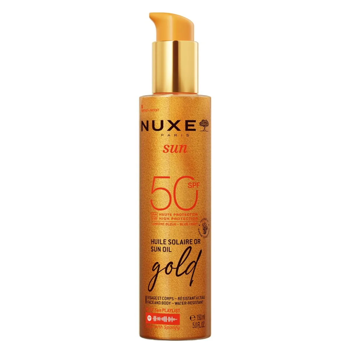 Nuxe Sun Bruiningsolie Gold SPF50+ 150 ml