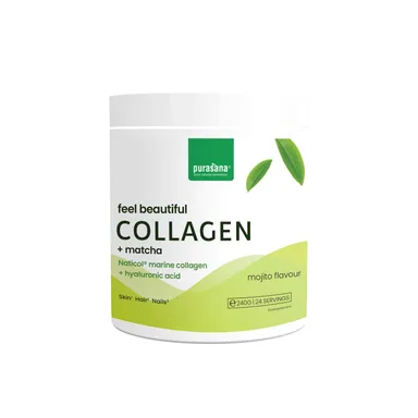 Purasana Feel Beautiful Zeecollageen Matcha 240 g