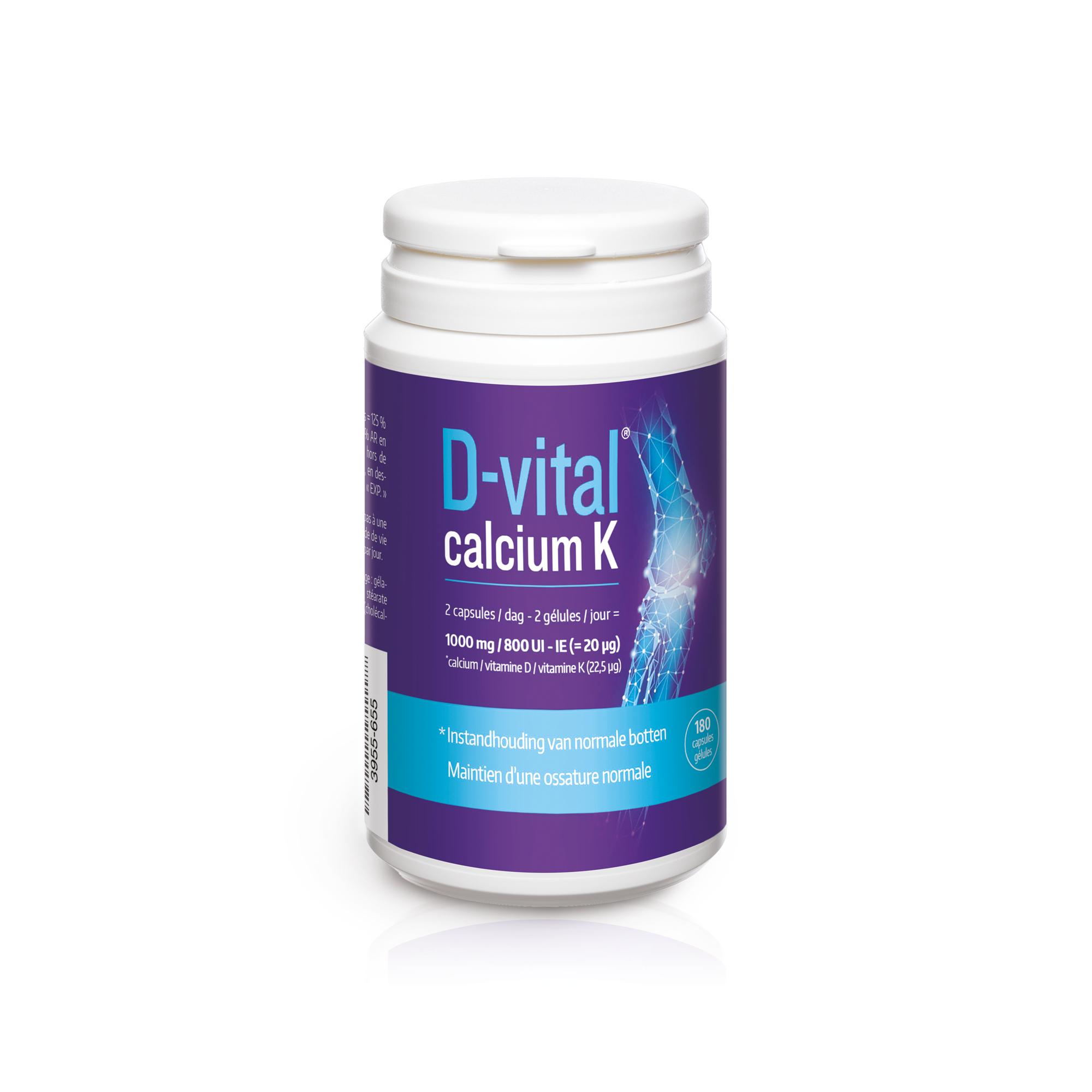 D Vital Calcium K 180 Capsules - Will Pharma
