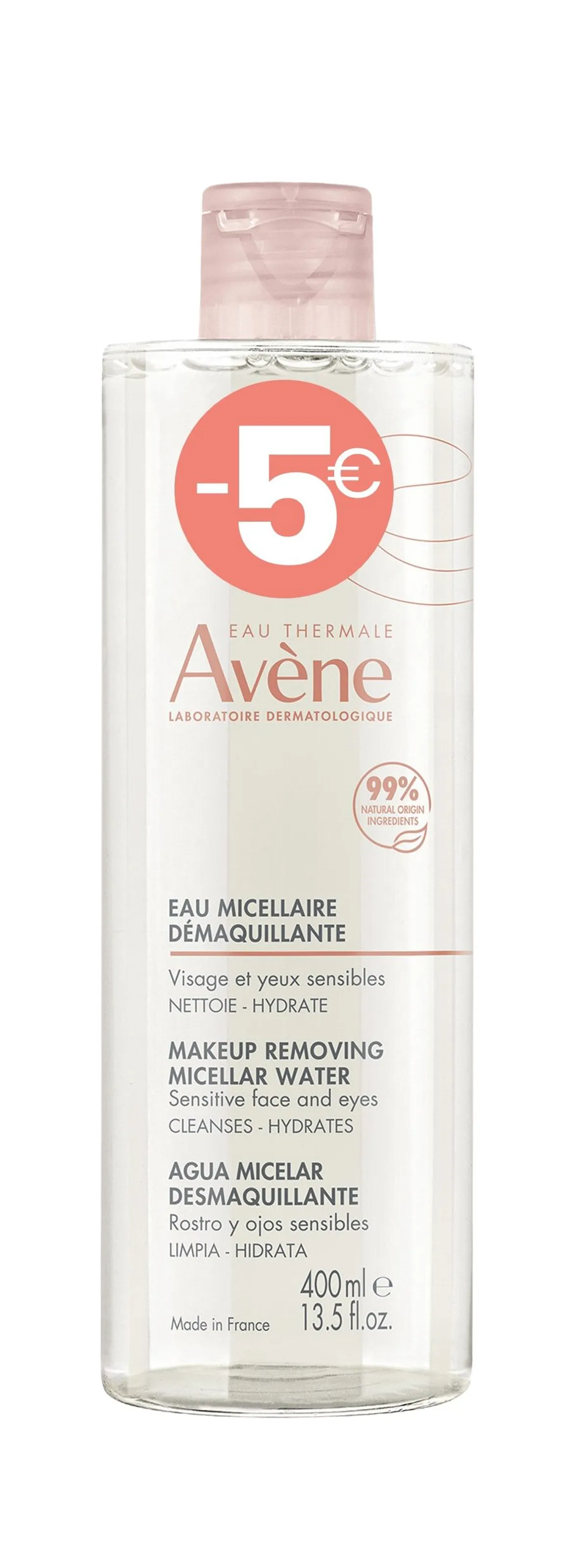 Avène Micellair Reinigingswater 400 ml (Promo -5 EUR)