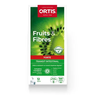 Ortis Fruits&Fibres Forte Complexe Transiplus 12 Sticks