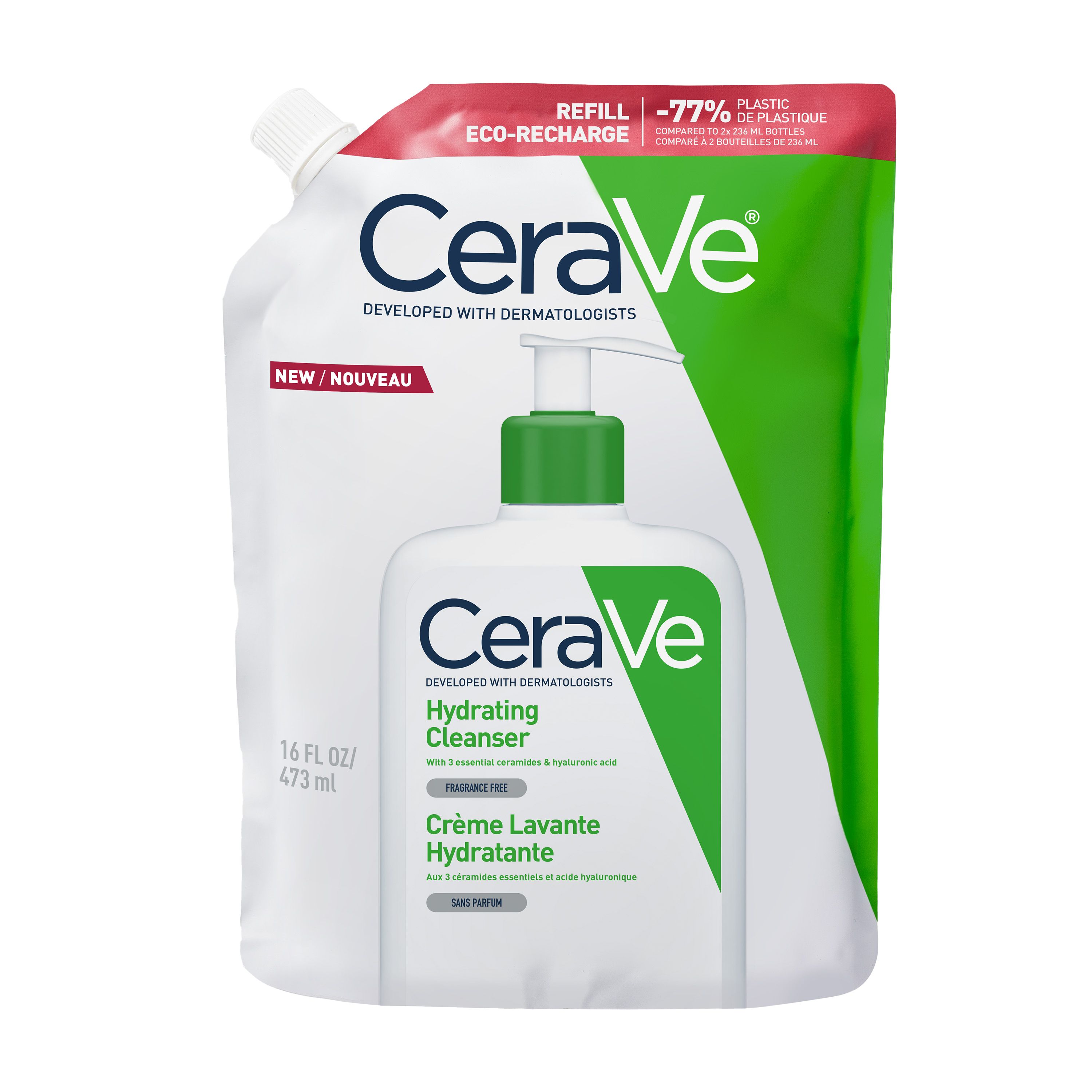 CeraVe Hydrating Cleanser Refill Pouch 473ml - CeraVe