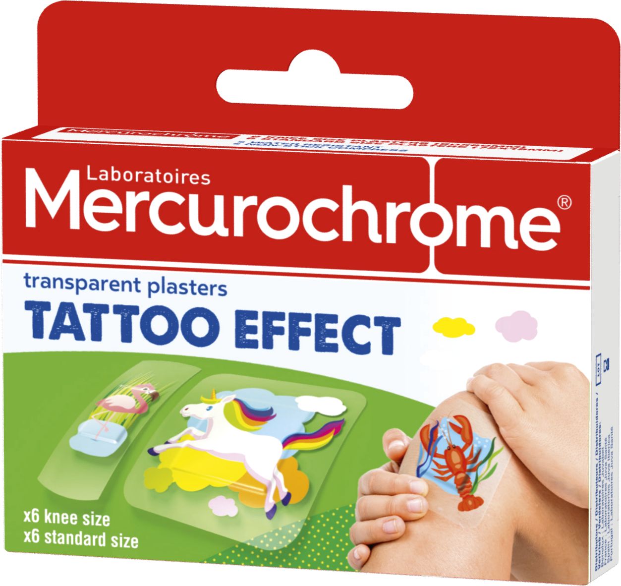 Mercurochrome Pleister Tattoe-effect 12 - Mercurochrome