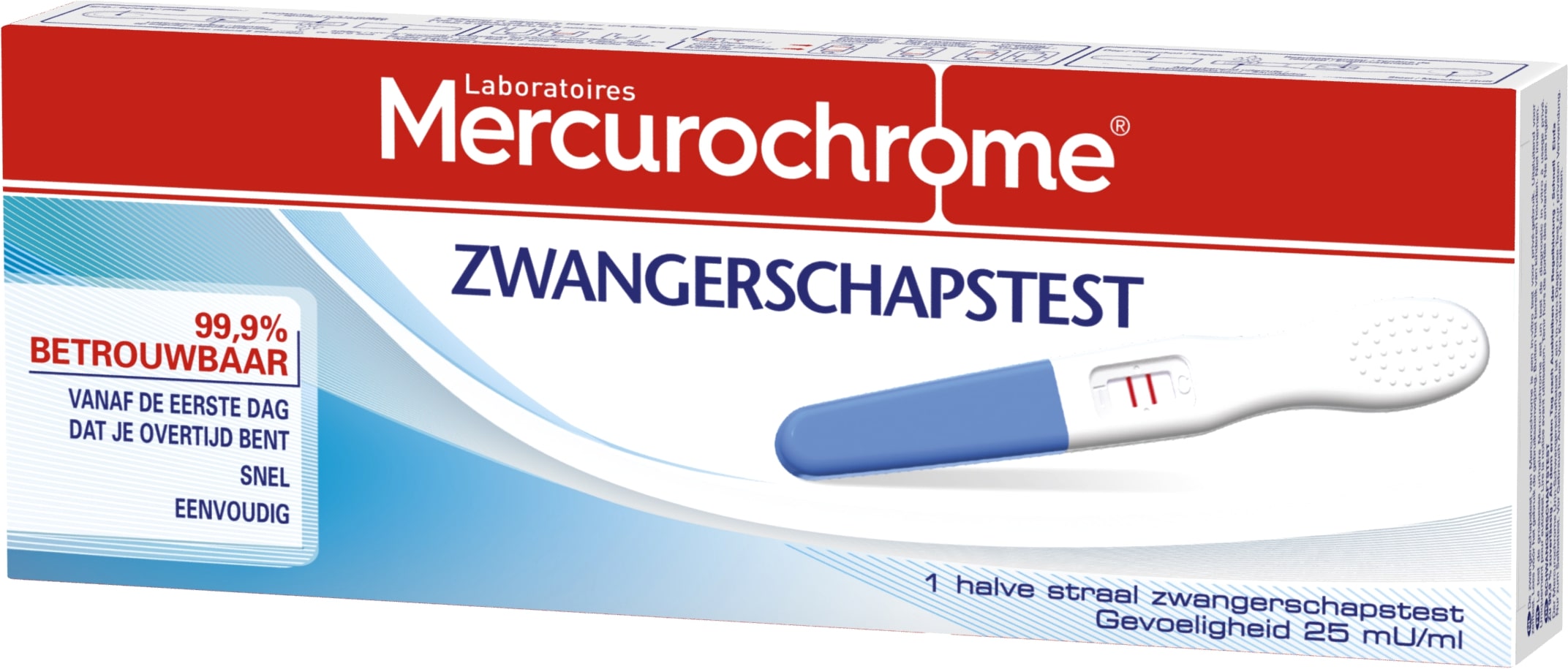 Mercurochrome Zwangerschapstest 1 Stuk - Mercurochrome