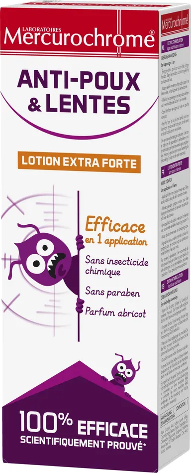 Mercurochrome Lotion Extra Forte Anti-Poux & Lentes 100ml