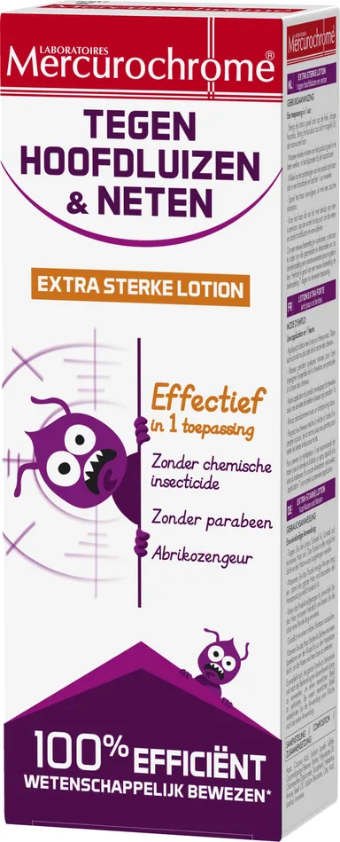 Mercurochrome Lotion Extra Krachtig Tegen Luizen & Neten 100 ml