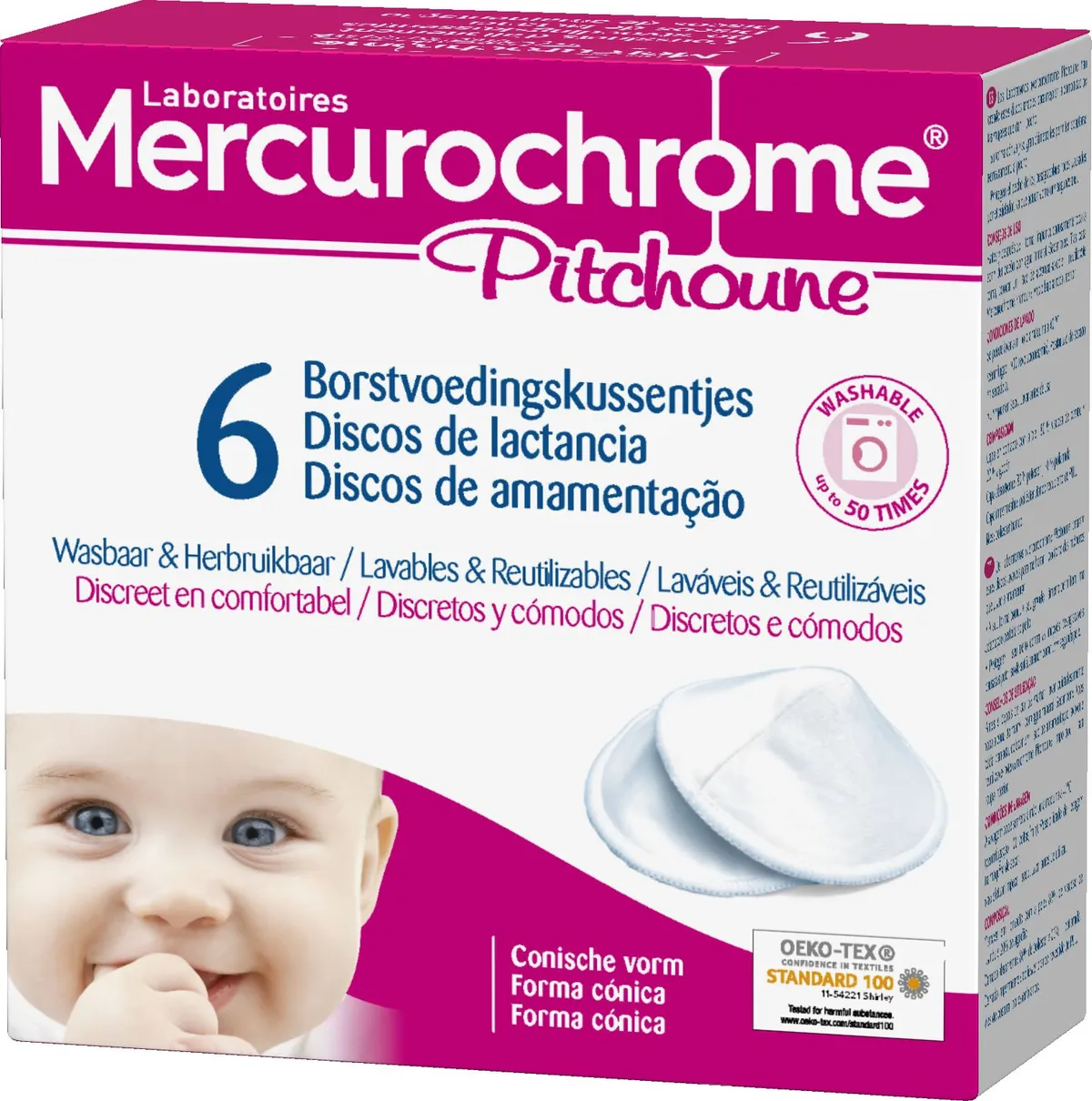 Mercurochrome Zoogkompres Wasbaar 6