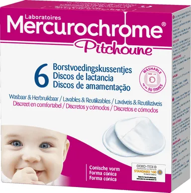 Mercurochrome Zoogkompres Wasbaar 6