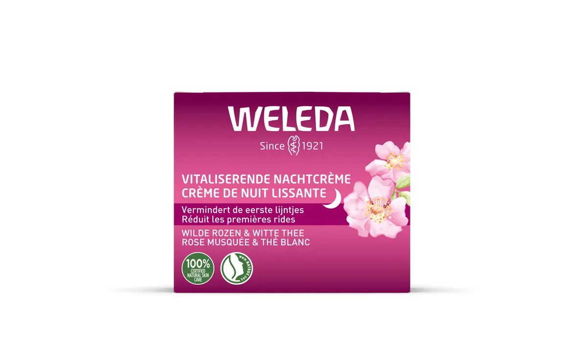 Weleda Crème Nuit Lissante Rose Musquée & Thé Blanc 40ml