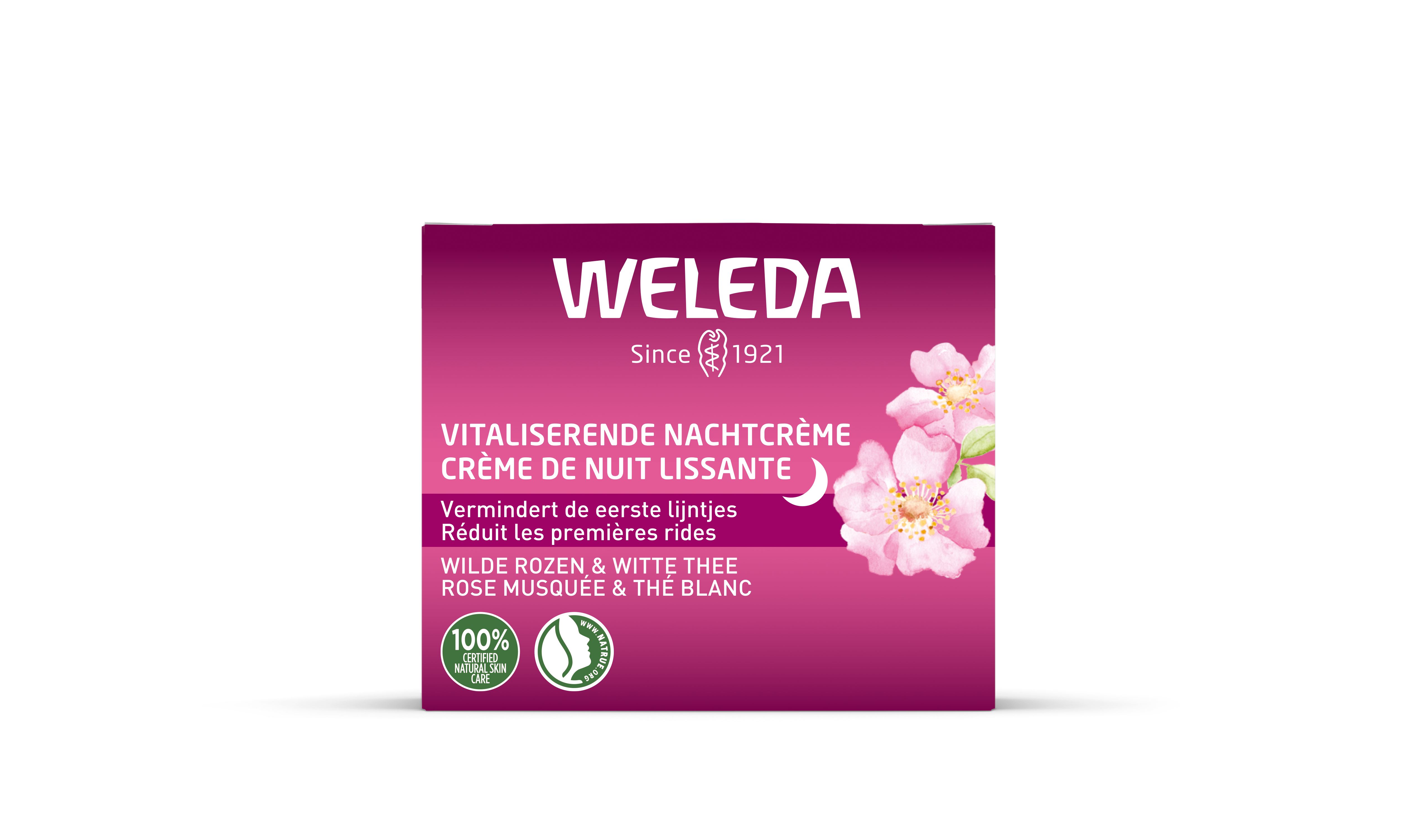 Weleda Wilde Rozen & Witte Thee Viteliserende Nachtcrème 40ml - Weleda
