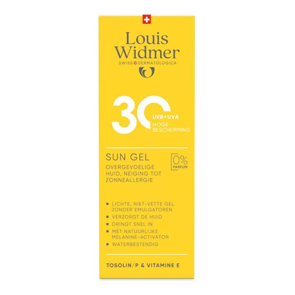 Widmer Sun Gel SPF30+ Parfumvrij 100ml