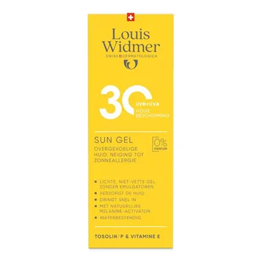 Widmer Sun Gel SPF30+ Parfumvrij 100ml