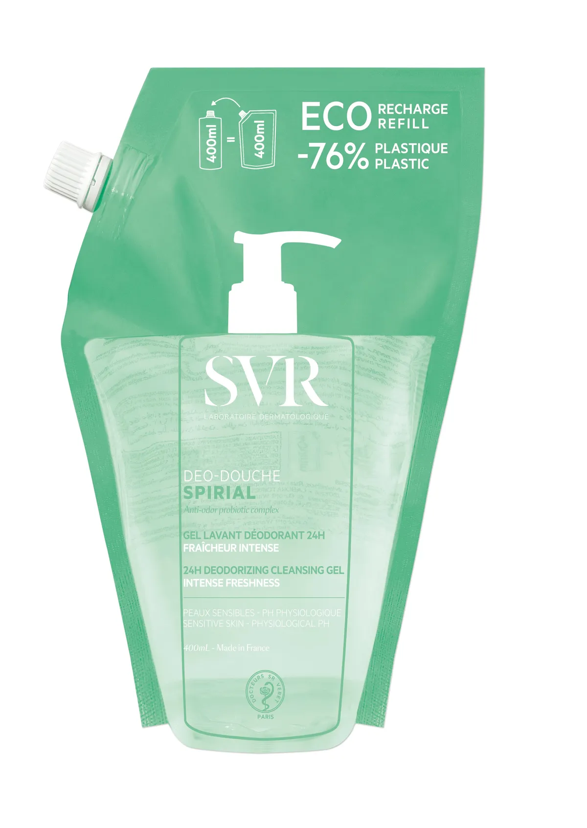 SVR Spirial Deo Douche Eco Navulling 400 ml