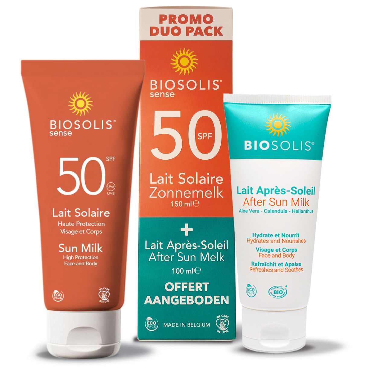 Biosolis Sense Lait Solaire IP50 150ml + Lait Après-Soleil 100ml ...
