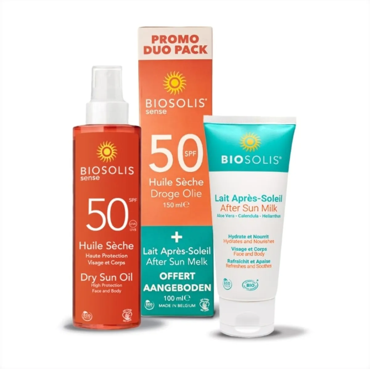 Biosolis Sense Huile Sèche IP50 + Lait Après-Soleil