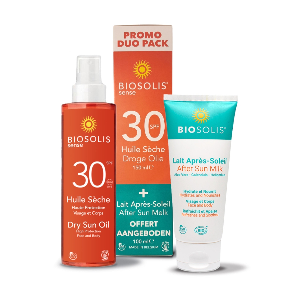 Biosolis Sense Zonneolie SPF30 150 ml + Aftersunmelk 100 ml - Biosolis