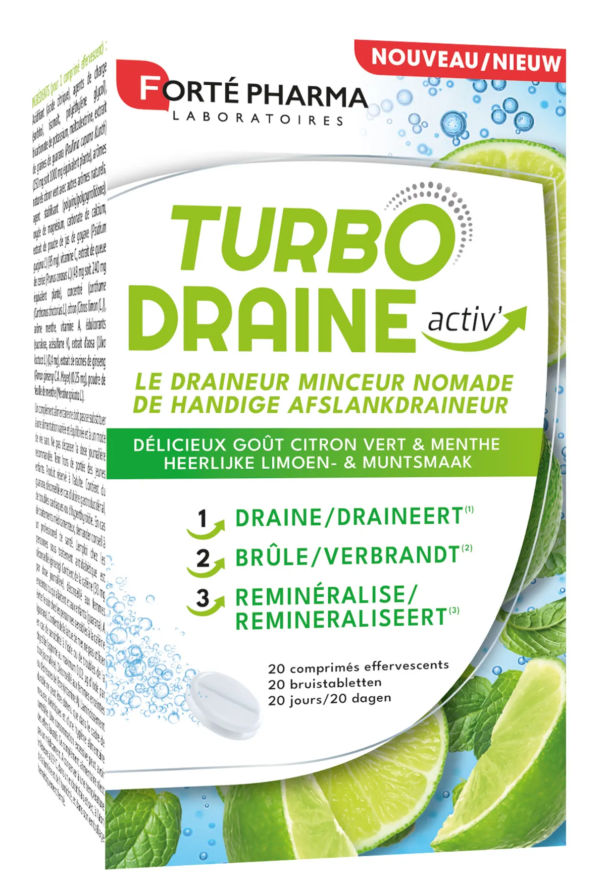 Forté Pharma Forté Pharma TurboDraine Activ’ 20 Comprimés