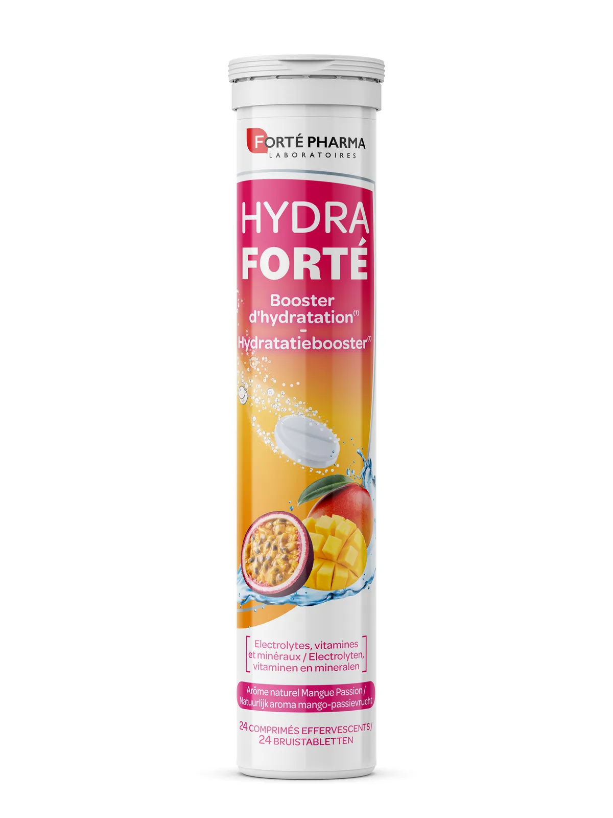 Forté Pharma Hydra Forté Hydratatieboost Mango Passievrucht 24 Tabletten