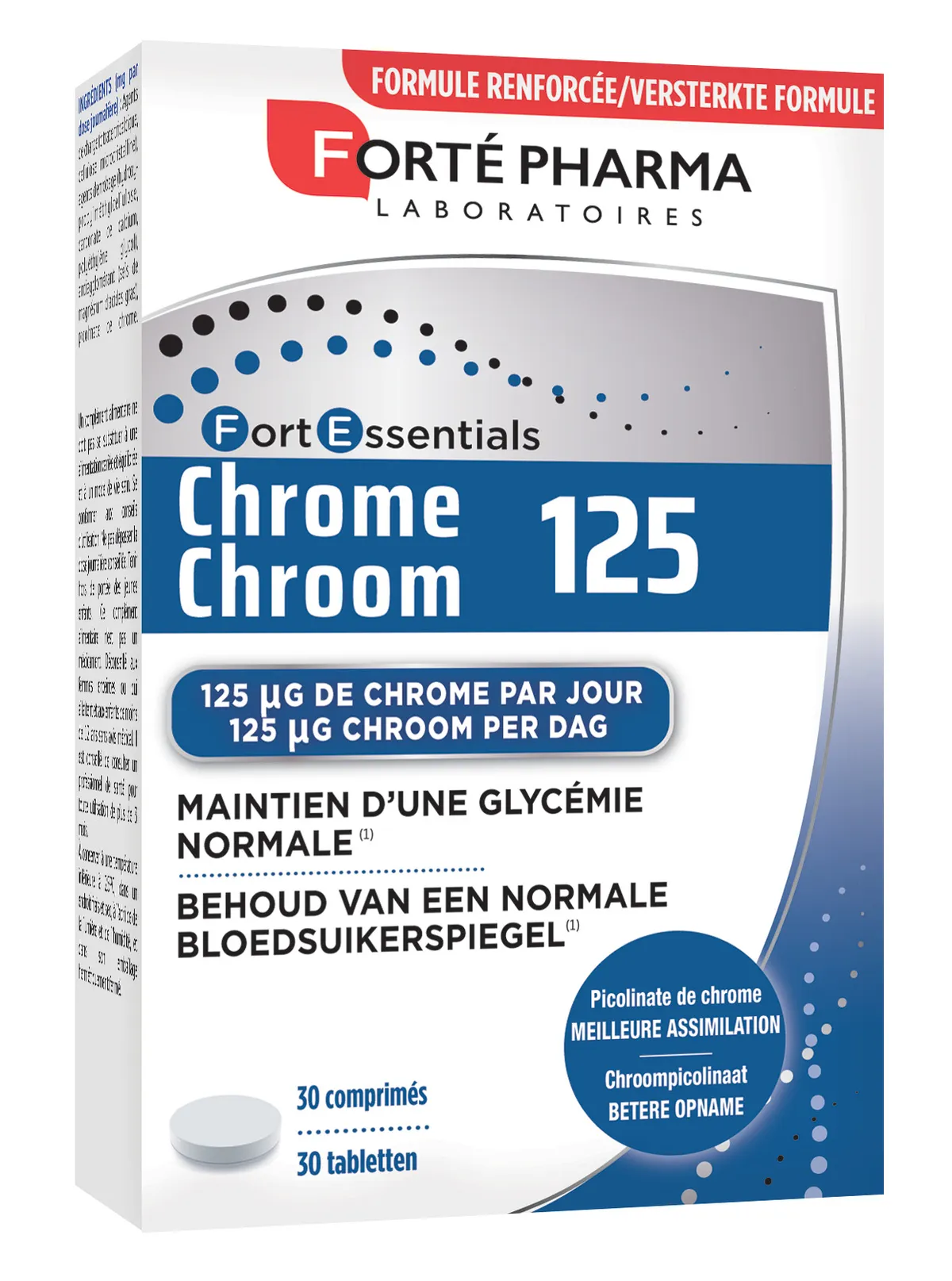 Forté Pharma Chrome 125 30 Comprimés