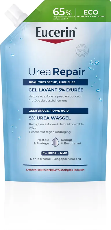Eucerin UreaRepair Original Gel Nettoyant 5% d'Urée Recharge 400ml